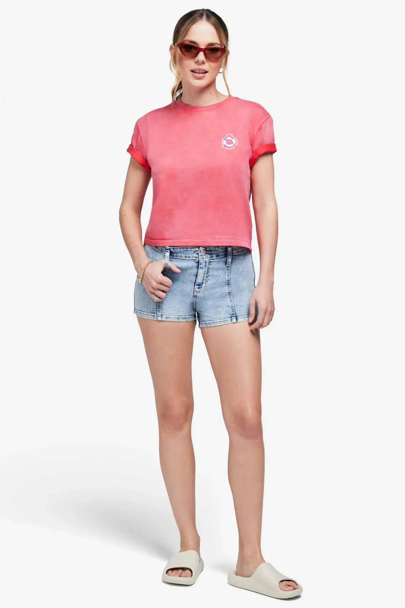 Wildfox Off Duty Jaime Crop Tee