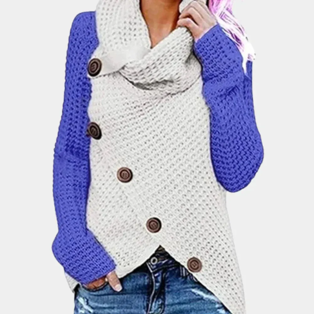Women's Liselotte Asymmetric Button Jumper