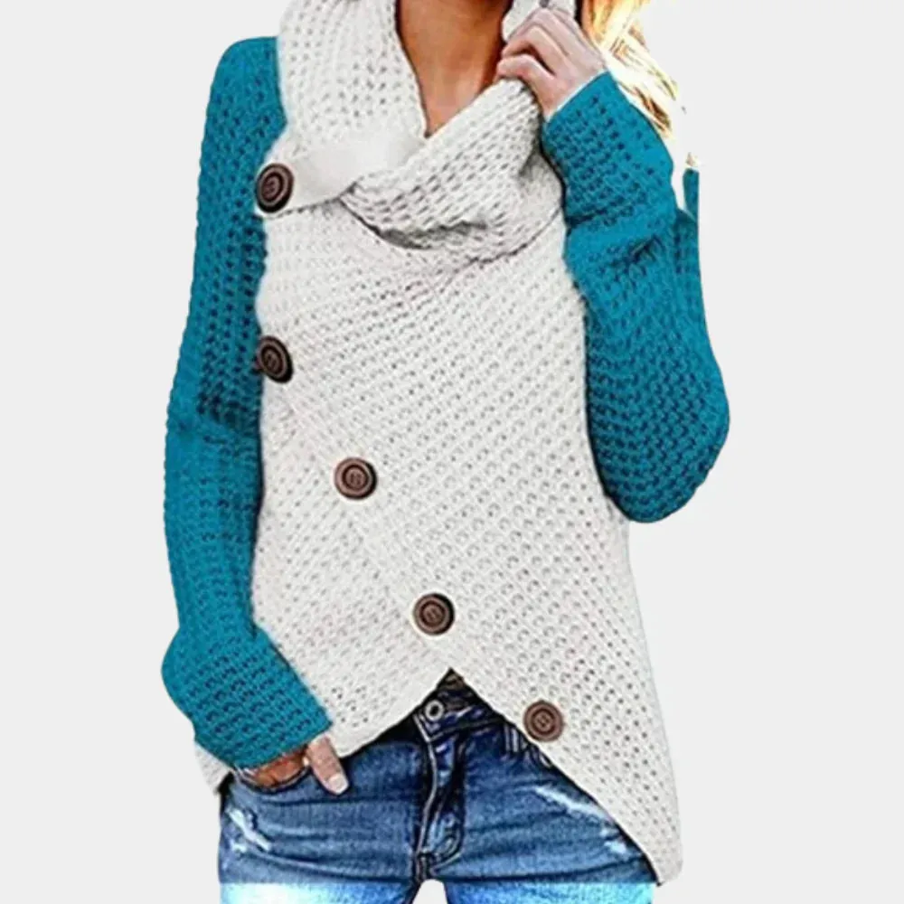 Women's Liselotte Asymmetric Button Jumper