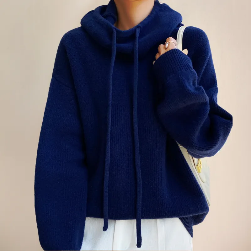 Women's Merino Wool Turtleneck Sweater - Edeltraud Bestseller