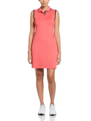 Womens Sleeveless Polo Dress