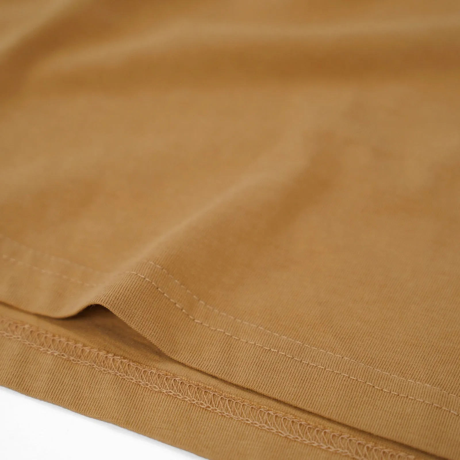 Wordmark Script Flocked Tee - Khaki