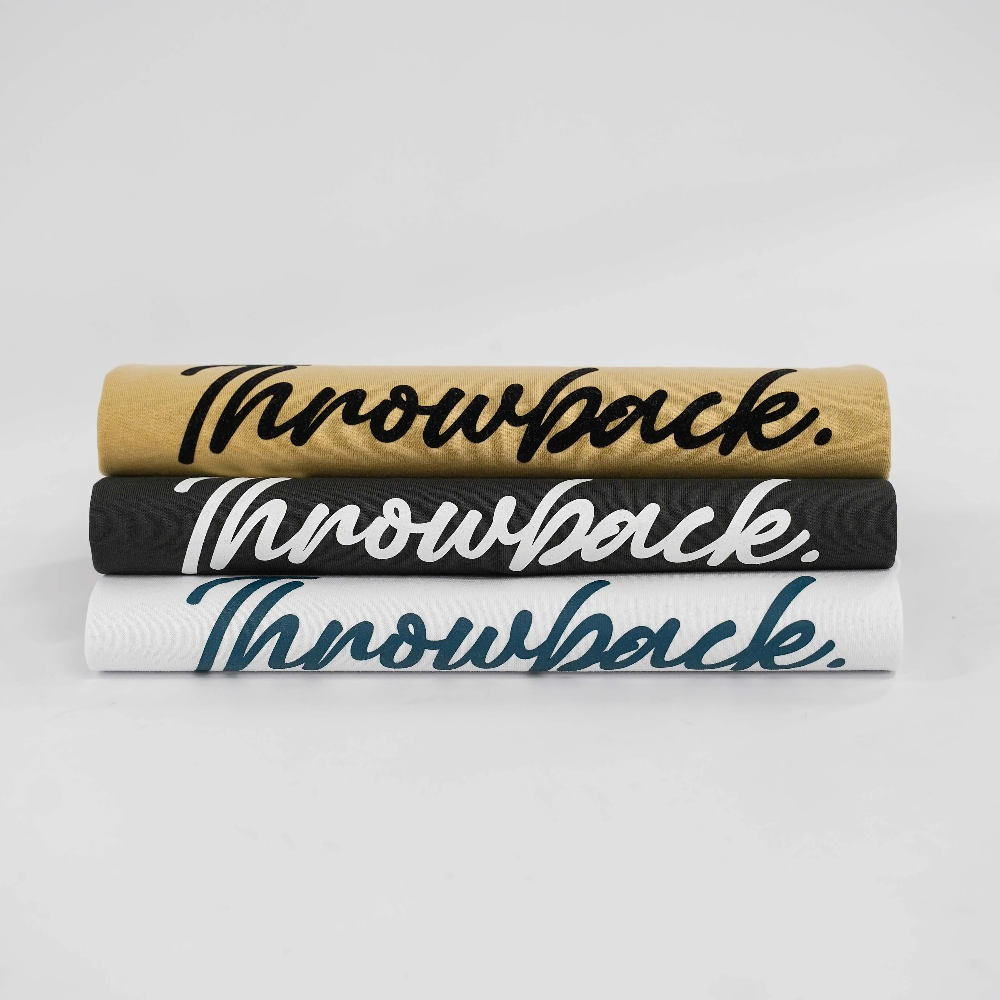 Wordmark Script Flocked Tee - Khaki