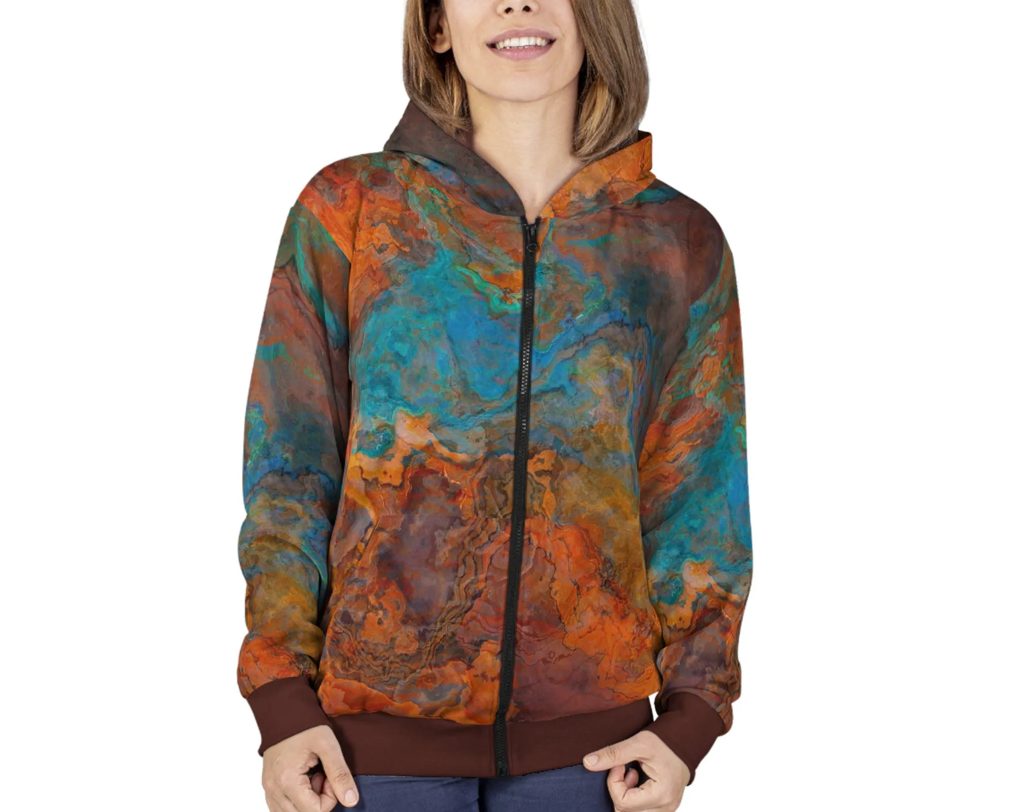 Zip Hoodie, Desert Fusion