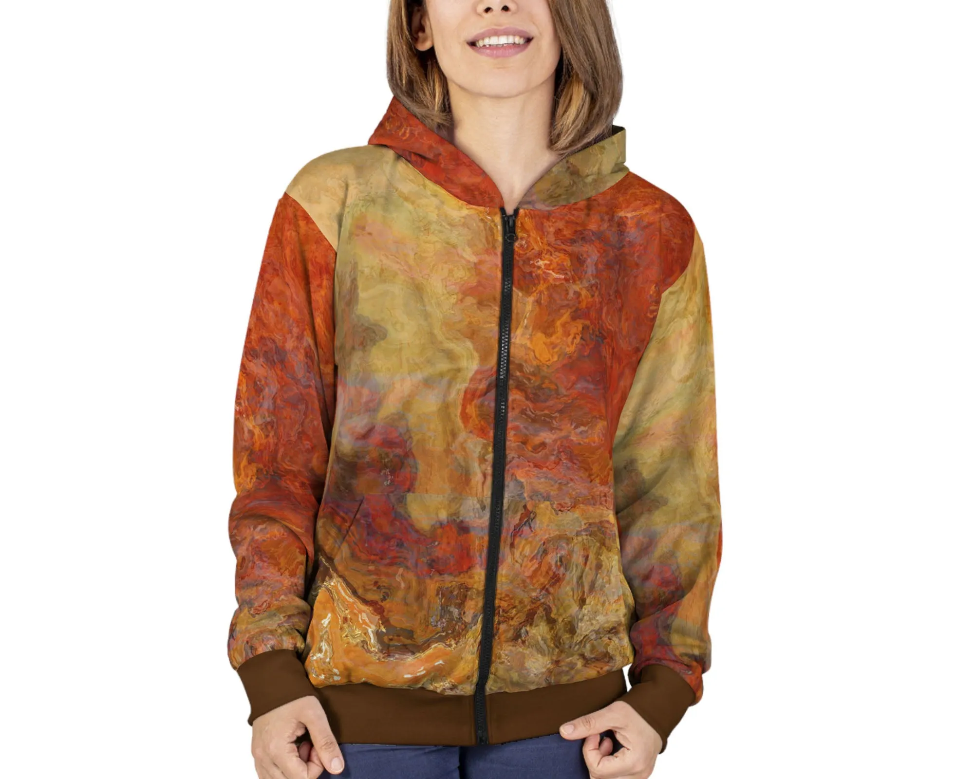 Zip Hoodie, Magma