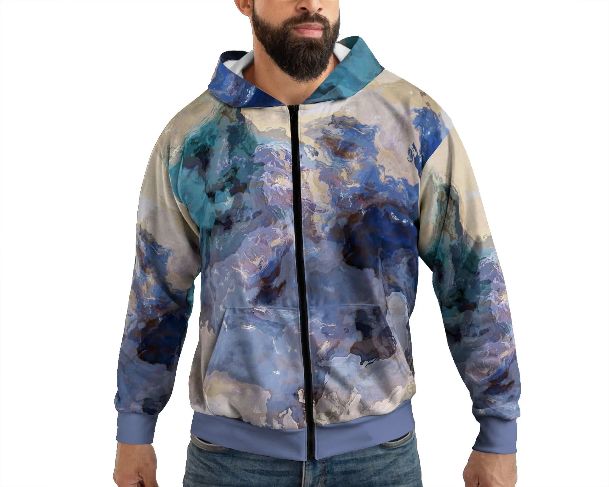 Zip Hoodie, The Blues
