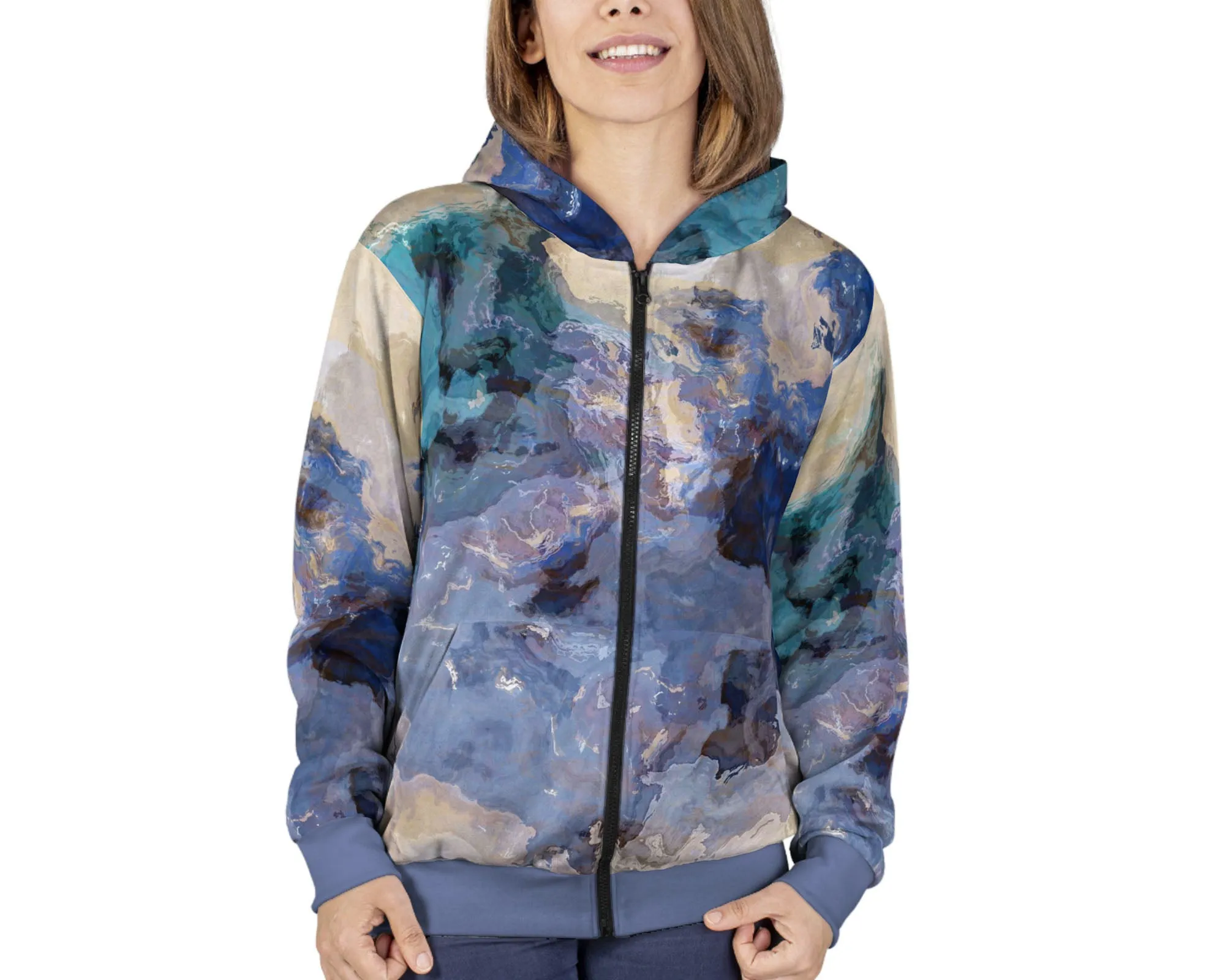 Zip Hoodie, The Blues